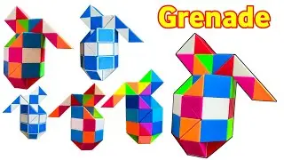 Cara menyelesaikan Rubik Snake Rainbow_48 Segment 
