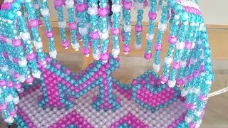 اباجورة خرز تصميم جديد من اعمال مشغولات جهاد