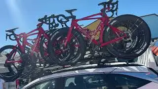 Walk through start prep teams & bikes 2026 Santos tour down under 1