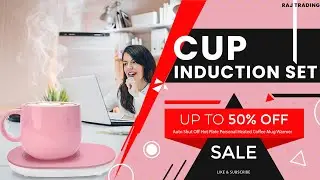 Auto Shut Off Hot Plate Personal Heated Coffee Mug Warmer, Any Work Place Smart Cup (RAJ TRADING)