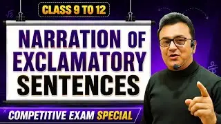 Narration | Exclamatory Sentence | rules | Direct Indirect in English grammar in Hindi | part 1 |