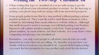 Writing Classified Ads