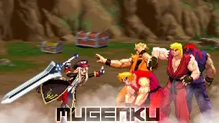 Arad Sword Mage Mageko vs Daigo Ken, Violent Ken, Evil Ryu, Ryo Bestial. MUGEN Multiverse