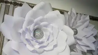 Instagram: paper_flower_decor LARGE PAPER FLOWER BABY SHOWER DECOR WEDDING DECOR  WHITE BACKDROP
