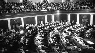 86th Congress at its inaugural session as members take oath and Harry S. Truman l...HD Stock Footage