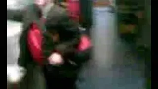 scott russen gets twatted by a book