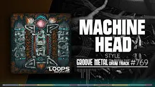 Groove Metal Drum Track / Machine Head Style / 85 bpm