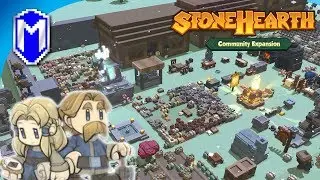 Building A Storage Warehouse And Expanding The Mine - Let's Play Stonehearth ACE Mod Gameplay Ep 16