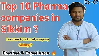 Top 10 Pharma Companies in Sikkim | Top 10 pharmaceutical companies in Sikkim | Job in Sikkim 🔥