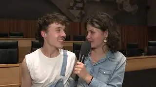 Das Team Olivia Kaufmann und Andreas Kofler gewinnt den Poetry Slam