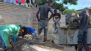 Construction Ways Of Steel  Work And Mixing Rich Concrete To Cast Columns Caribbean Style 