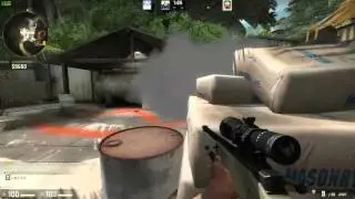 CSGO Stunned AWP No-Scope Kill