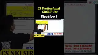 CS Professional Elective Sub.? by csnkjsir #icsinewupdate #icsi #cstrendingcsprofessionalnewsyllabus