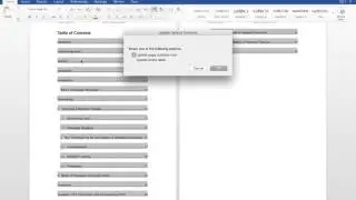 PI Formatting Video Pt12: Updating Table of Contents (Word for Mac 2016)