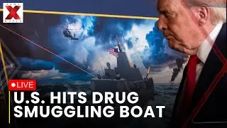 U.S. Strike Sinks Drug Boat Live: U.S. forces target narco trafficking boat at sea | NewsX World
