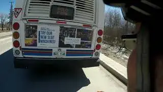 Drafting behind bus from 0-70kmh on a bicycle