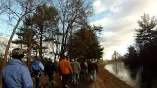 Hiking at Mine Falls in Nashua New Hampshire