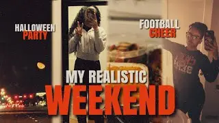 Fall Weekend Vlog 🎃 | New Hair, Football Game, Shopping & Halloween Party|