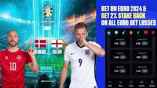 DENMARK vs ENGLAND | #euro2024 betting odds | Bet on Football effortlessly ⚽️ #dexwin #football