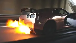 *NEW* NISSAN GTR GODZILLA FLAME MODE!!