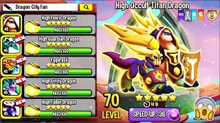 Max upgrade for High Occult Titan Dragon in Dragon City 2022! 😱
