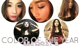 MARSALA COLOR OF THE YEAR MAKEUP TUTORIAL
