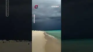 تحت سماء ملبدة بسحب العاصفة.. مشهد ساحر لبحر منزل تميم بولاية نابل التونسية