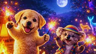 &ldquo;Puppy & Koala Discover a Magical Forest at Night 🌙✨ | A Heart-Warming Adventure&rdquo;❤️🌙✨🐾🌲🎵🌈