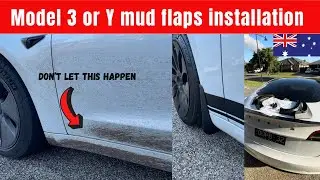 Mud flaps installation | Tesla Model 3 | easy diy |