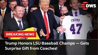 Emotional Moment: Trump Receives LSU Jerseys from Championship Coaches | Full Remarks | AC15