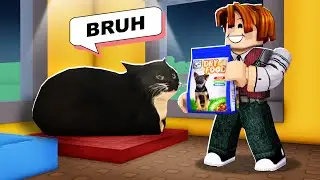 COMPREI COMIDA DE CACHORRO para o meu GATO (Roblox Buy Food For Your Cat)