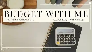 🧡October Setup🧡| Monthly Budget | $2,960 Paycheck No. 1 Budget With Me | Debt Free Journey