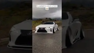SLAMMED LEXUS LC500 🙈#youtubeshorts #cars #supercars #lexus