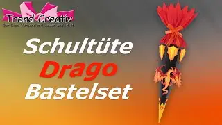 Schultüte Drache Drago / Anleitungsvideo / Basteln mit Kindern