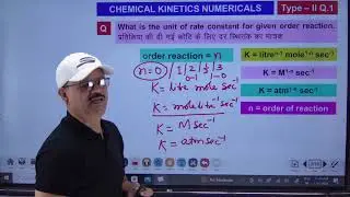 Objective numerical of Rate constant || type - II
