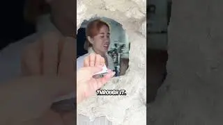 В этом месте подают кофе через бетонное отверстие