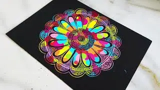 I Made Mandala Art On Scratch Paper