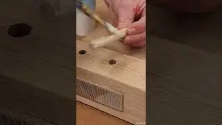 Making a Pegged Mortise and Tenon Joint #woodworking  #woodworker  #asmr  #woodworkingasmr