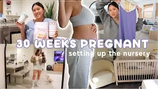 Setting up the Nursery, Pink Blush Maternity haul, pregnancy cravings, 30 week bumpdate