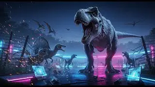 EVERY DINOSAUR RELEASED AT NIGHT: The Glowing Park Challenge - Neon Chaos
