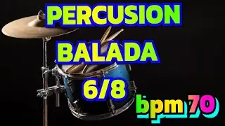 Base de percusi&oacute;n  balada 6/8 bpm 70.