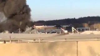 Part of salem tube is on fire the old westinghouse building