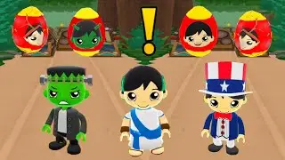 TAG WITH RYAN ROME VS STIEN RYAN VS WASHINGTON DC RYAN EGG SURPRISE KART