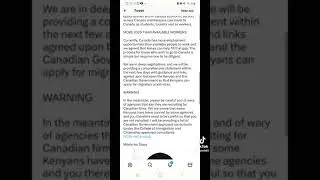 ALARM BY GOVERNMENT REGARDING FAKE AGENCY, CANADA JOBS