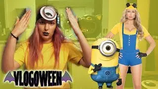 Quick & Easy $5 DIY Minions Costume | 🎃31 Days of Vlogoween🎃