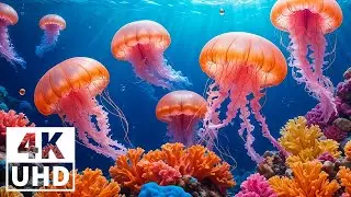 Underwater Harmony 4K (ULTRA HD) 🐠 Stunning Coral Reef Fish - Tranquil Sleep Meditation Sounds