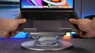 Proffisy Laptop Stand LS07 silver Ergonomic Height Angle Adjustable.
