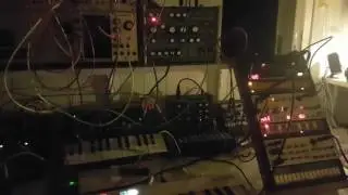 Ambient tune using Korg Volca Beats and Bass together with some modular sounds