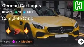 German Car Logos Quiz Answers | HichApp | Earn in Pound | Joining Link in Available in Discription