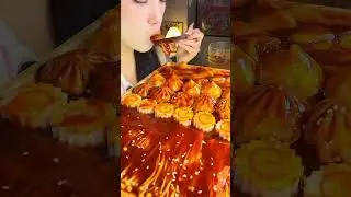 Dumplings,Enoki Mushrooms, Huge Potato Noodle,Fish cakes Eating Asmr/ Mukbang #spicychinesefood 